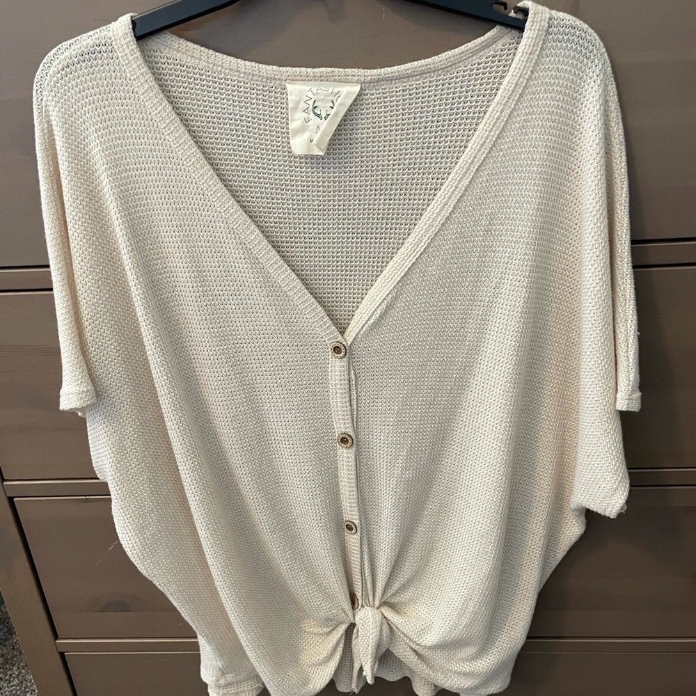 Waffle knit top!